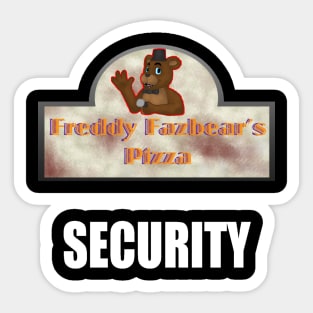 FNAF Security (White Text) Sticker